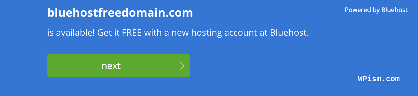 Bluehost Free Domain Available to Register