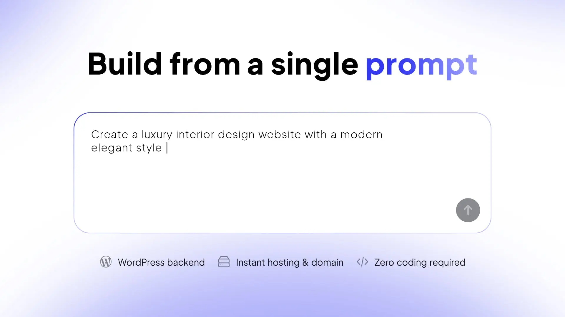 Build from Single Prompt Vibe for WordPress