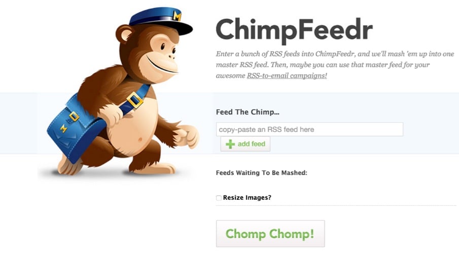 ChimpFeedr Combining Multiple RSS Feeds