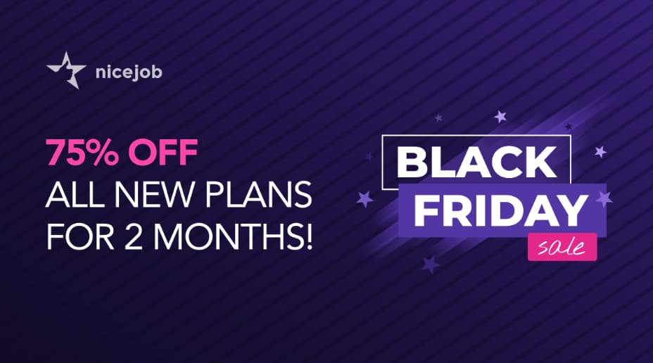 Nicejob Black Friday deals offer