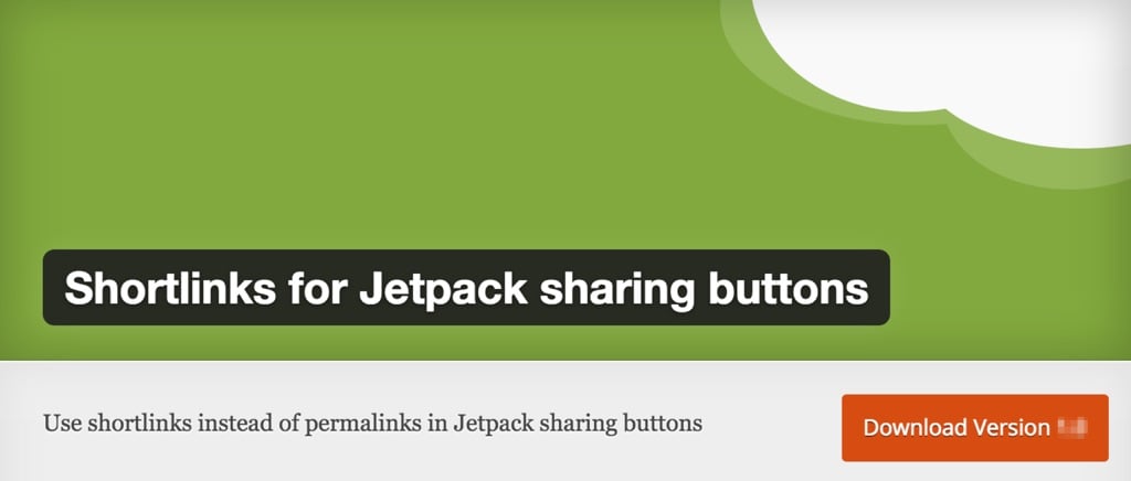 Shortlinks for Jetpack Sharing Buttons Plugin