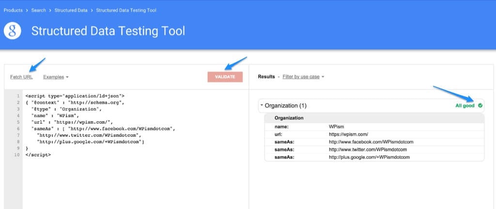 Structured Data Testing Tool Rich Snippets WordPress