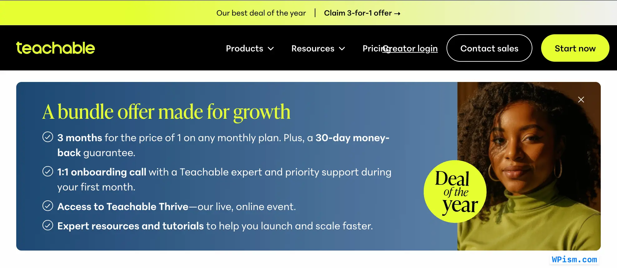 Teachable coupon latest 3 for 1 offer
