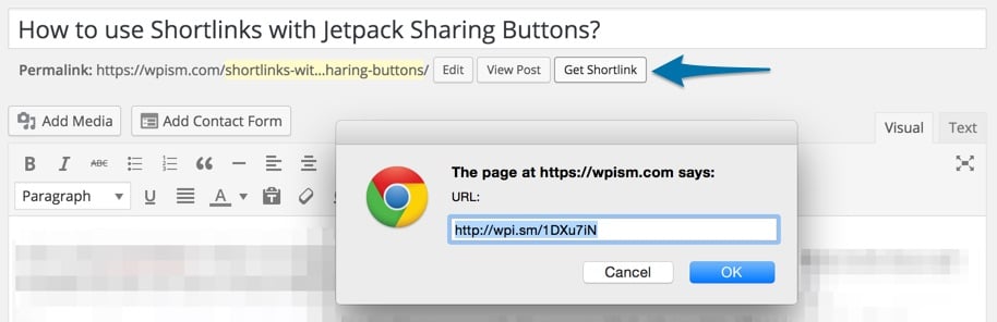 Using Shortlinks WordPress WPism