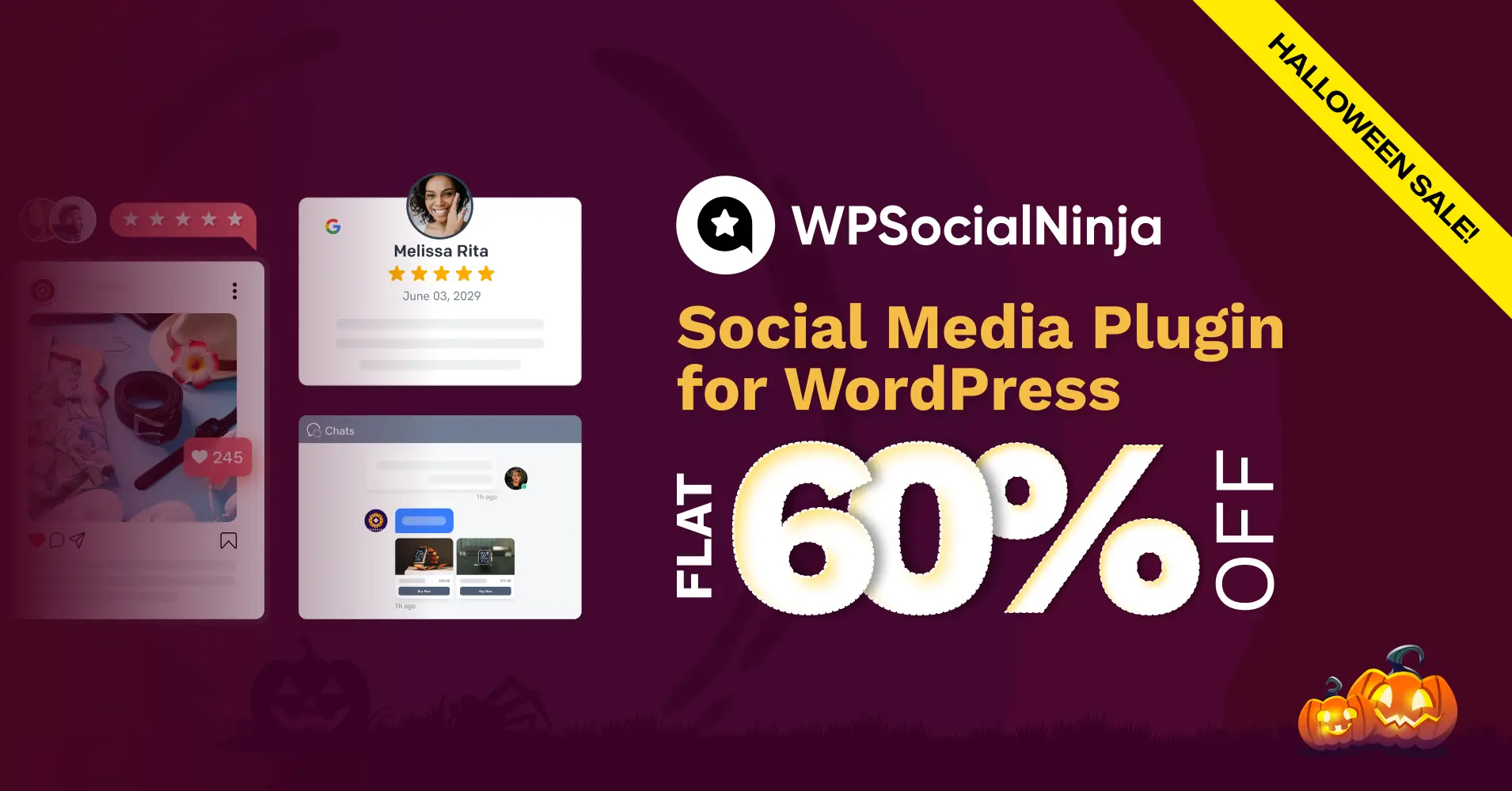 WPSocialNinja Halloween Deal 25