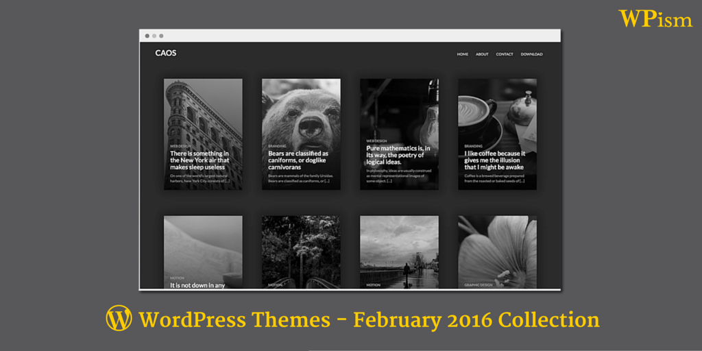 WordPress Themes February 2016 Collection