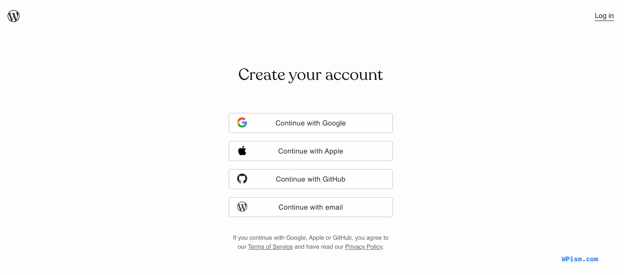 WordPress com account creation for discount
