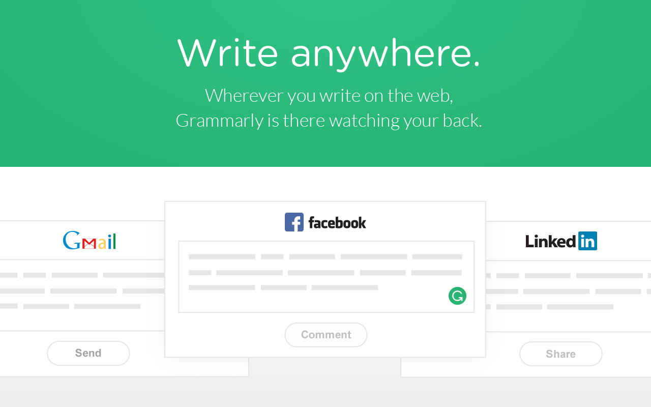 Write anywhere Grammarly Grammer Online